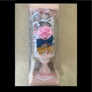 Girls headbands/bows and headband stand!